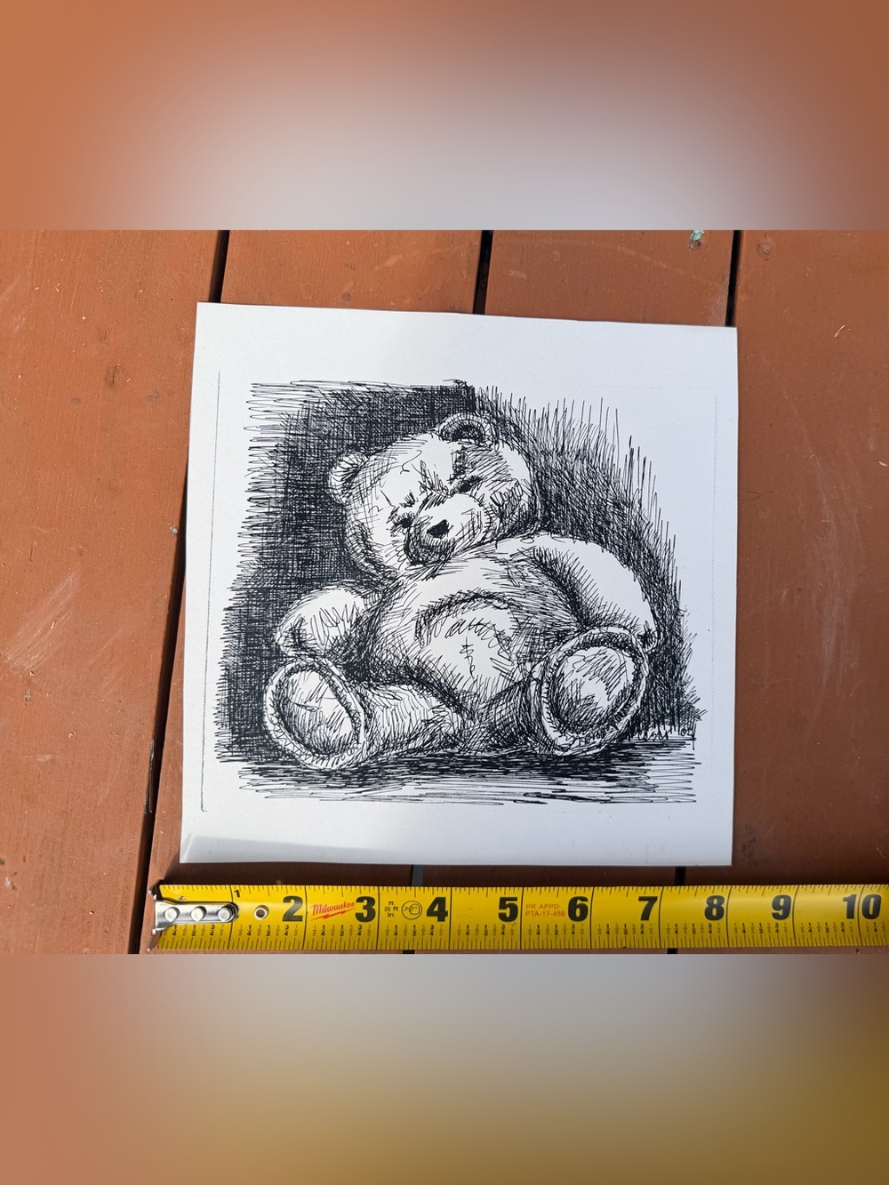 Black Teddy Bear Art Print